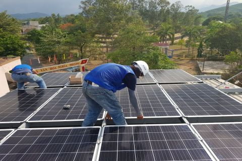 Công trình điện mặt trời mái nhà - Tư Nghĩa - Quảng Ngãi