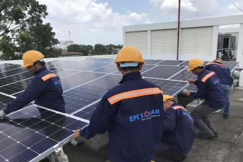 Rooftop solar power - VSIP I Industrial Park Binh Duong - 51kWp