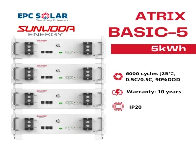 Pin lưu trữ năng lượng mặt trời - pin lithium SUNWODA| 5 kWh| Atrix Basic