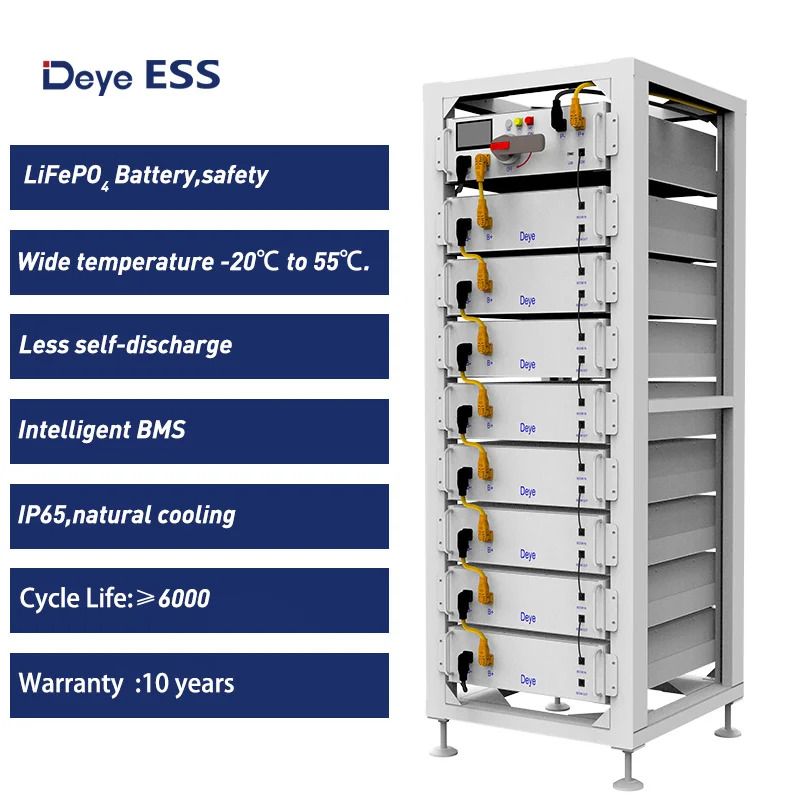 Pin lưu trữ điện áp cao Lithium DEYE | BOS-GM5.1 51.2V 100AH