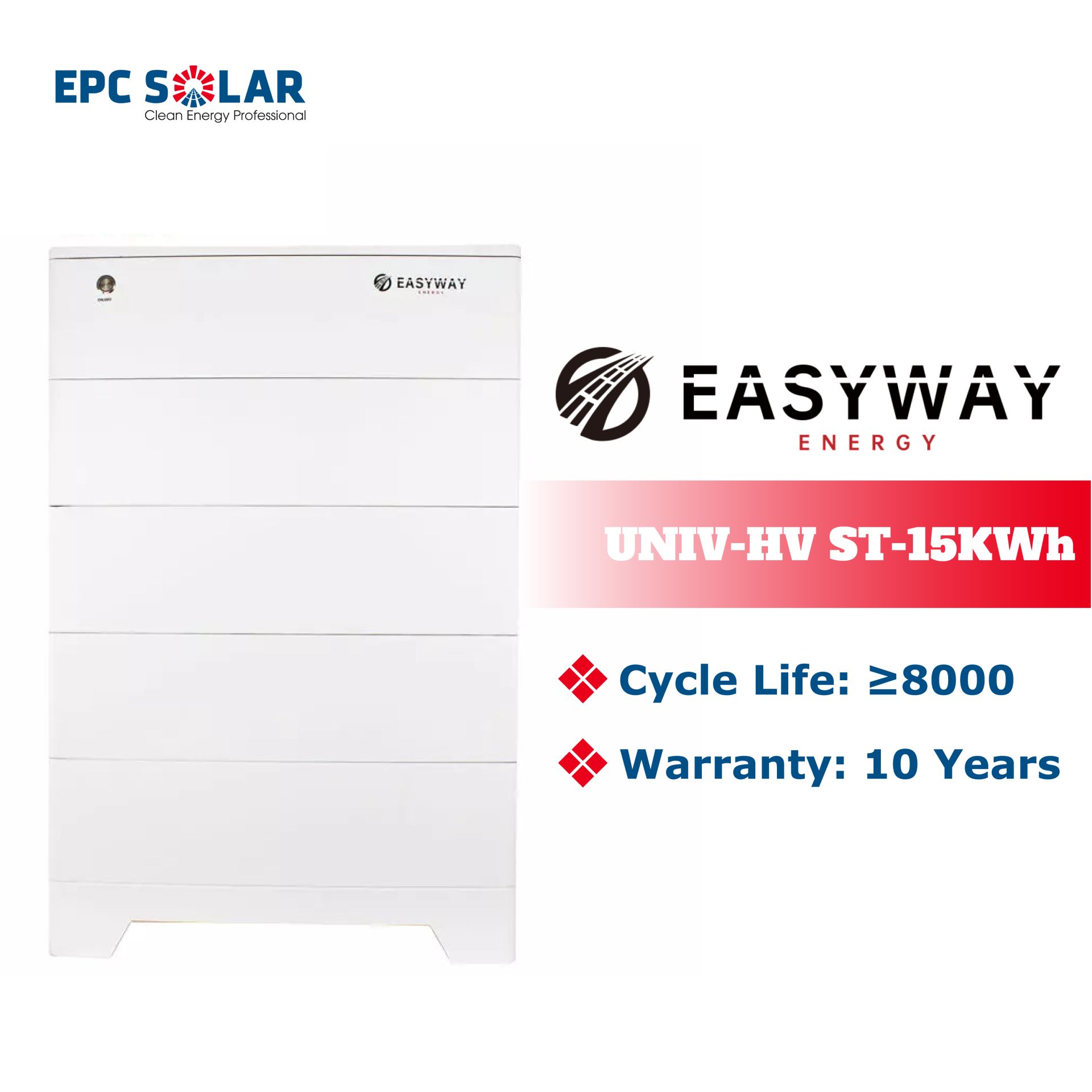 Pin Lithium Easyway UNIV-HV ST 15Kwh - Pin lưu trữ năng lượng điện mặt trời điện áp cao