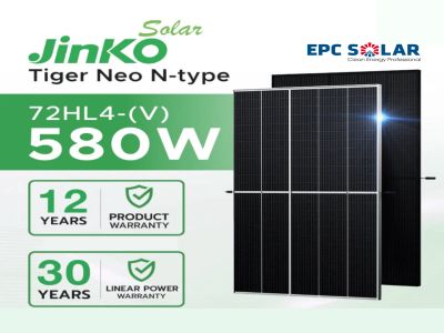 Tấm pin năng lượng mặt trời Jinko Tiger Neo 580W N-type | JKM580N-72HL4