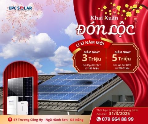 “Khai Xuân Đón lộc – LẮP ĐẶT HỆ THỐNG ĐIỆN MẶT TRỜI, Nhận Ngay lì xì 3-5 TRIỆU đồng!”