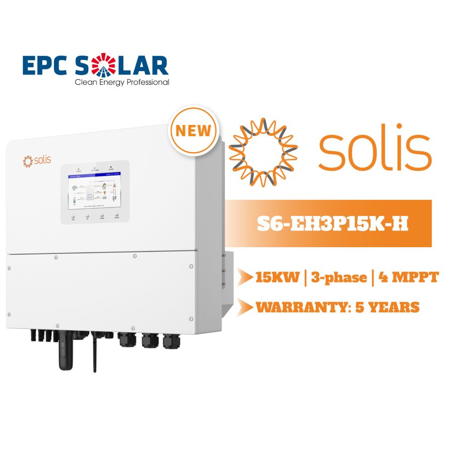 S6-EH3P 15K-H| 15KW|  3 pha| Inverter Hybrid- Biến tần lưu trữ điện mặt trời ba pha Solis