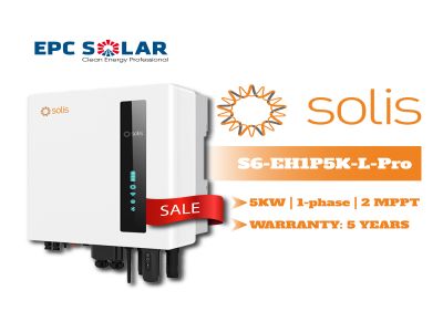 S6-EH1P5K-L-Pro|5kw|1 pha| Inverter Hybrid| Biến tần lưu trữ điện mặt trời một pha Solis