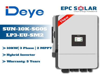 SUN-10K-SG05 LP3-EU-SM2| 10KW | 3 phase | 2 MPPT| | LV Battery Supported - Deye Three Phase Hybrid Inverter