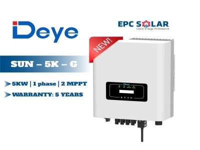 SUN-5K-G| 5KW | 1 pha | 2 MPPT - Bộ biến tần hòa lưới một pha DEYE