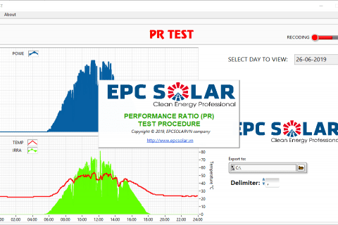 Performance ratio testing service for Cu Jut Solar Power Plant - Dak Nong